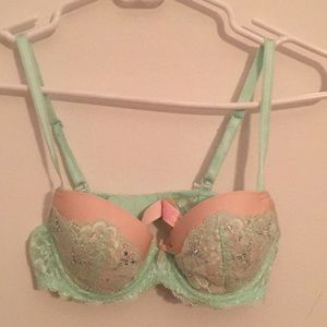 Lacy bejeweled Victoria’s Secret bra